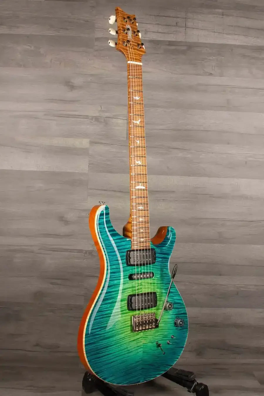 PRS Private Stock Modern Eagle V Electric Guitar PS#10378 - Green Luminlay LTD - LAGUNA GLOW