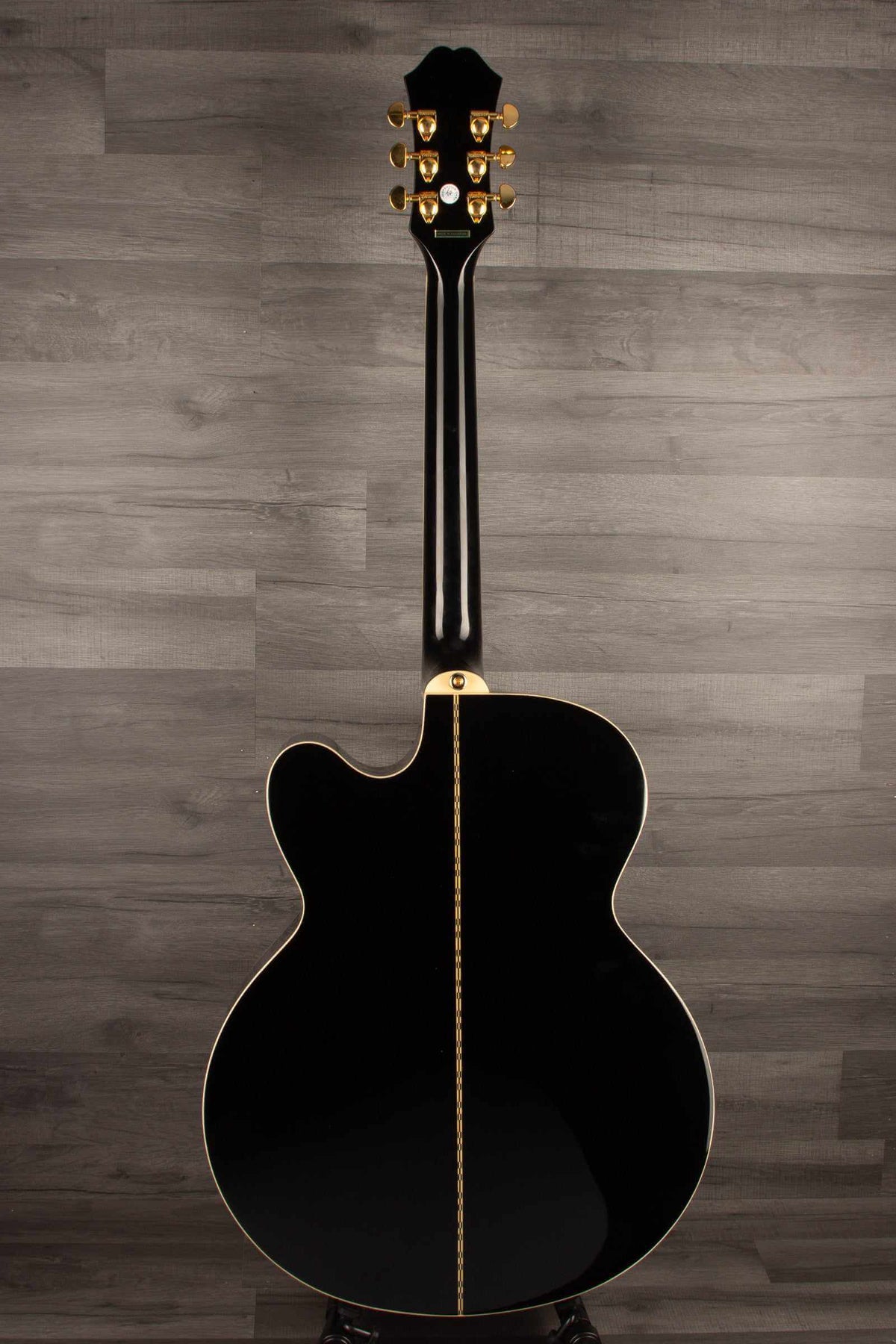Epiphone J200 EC Studio Solid Top, Fishman Sonitone - Black, Acoustic Guitar