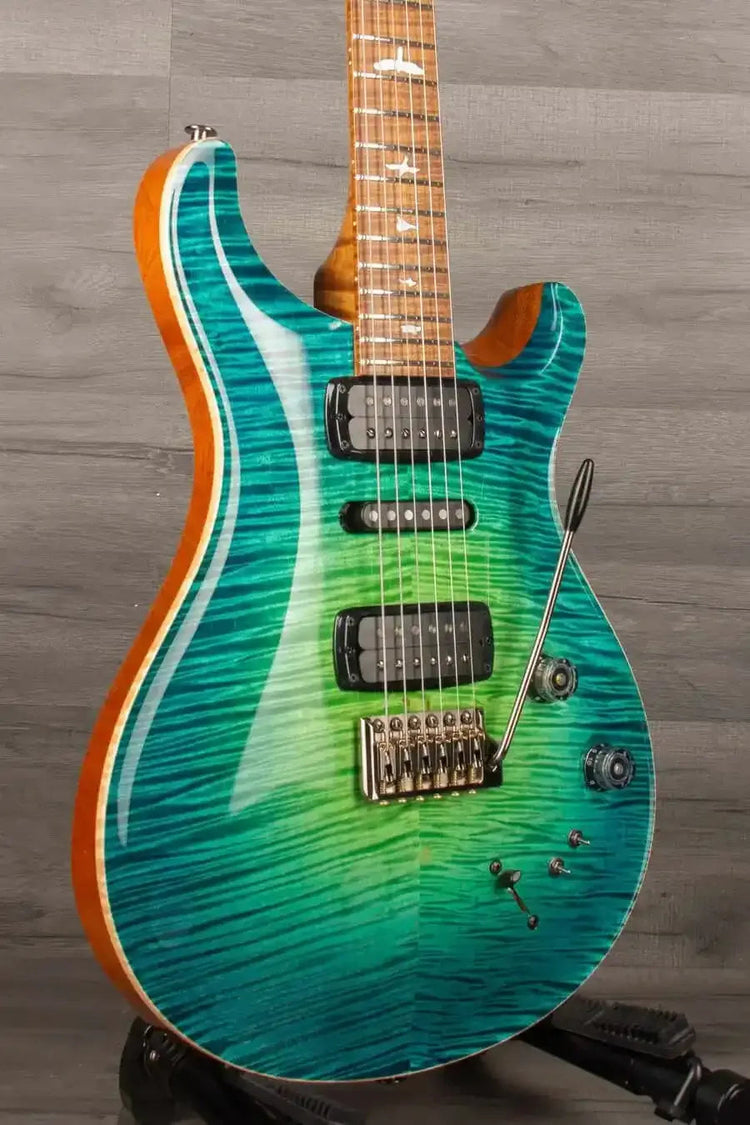 PRS Private Stock Modern Eagle V Electric Guitar PS#10378 - Green Luminlay LTD - LAGUNA GLOW