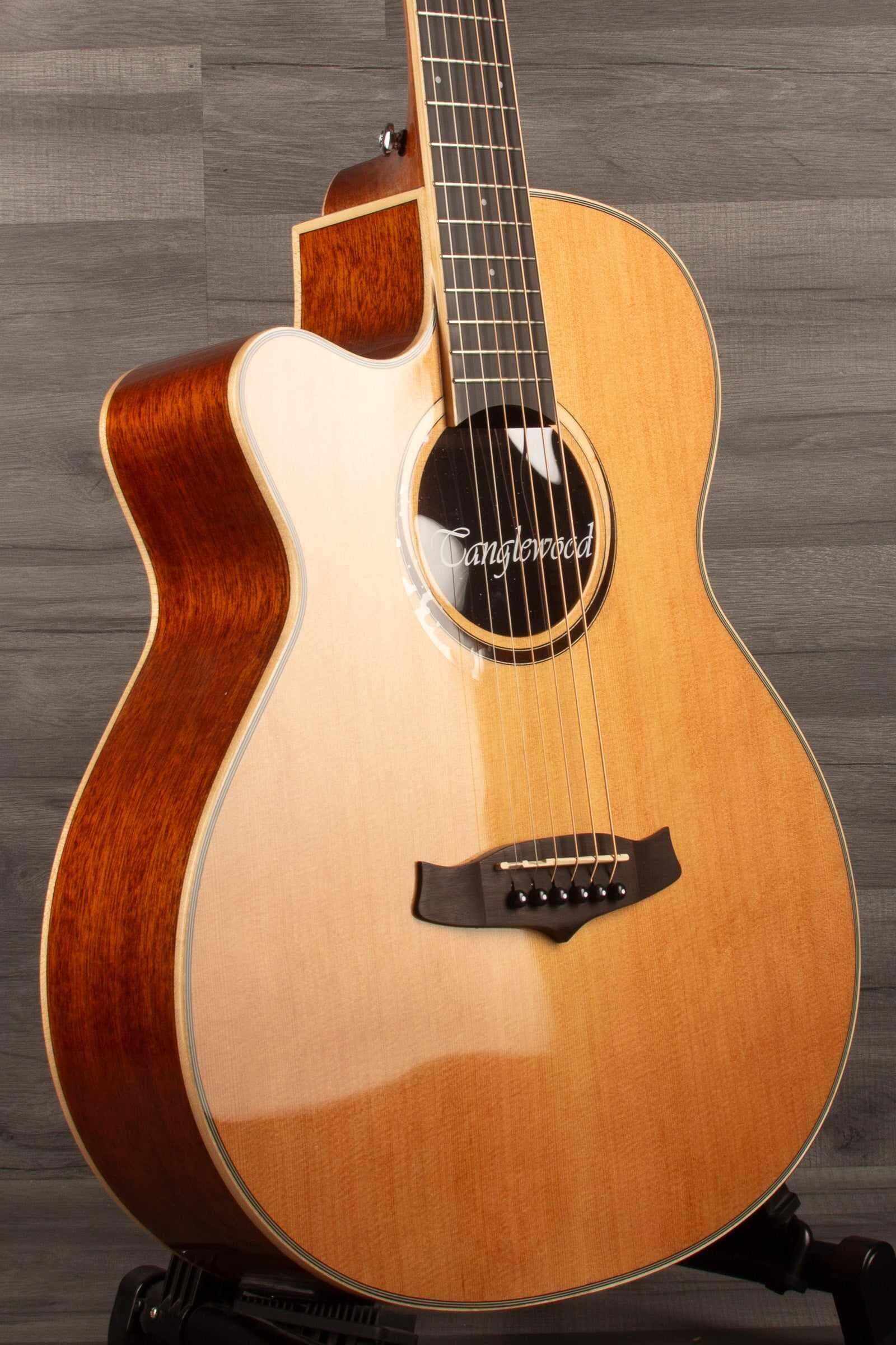 Tanglewood - TW4CENALH Winterleaf Super Folk Natural, Acoustic Guitar - Left handed