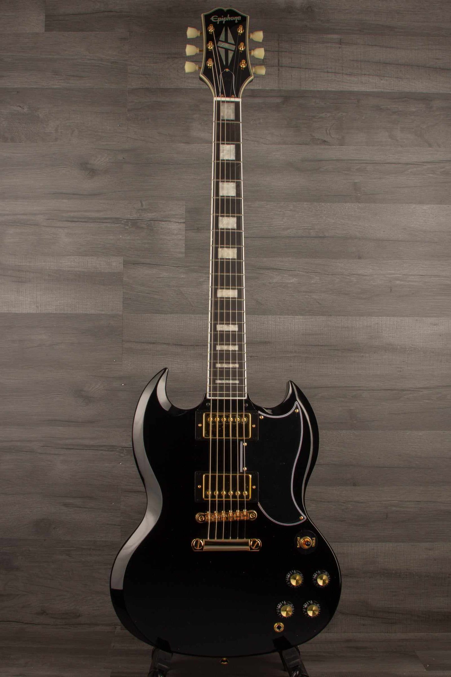 USED- Epiphone SG Custom Electric Guitar - Ebony