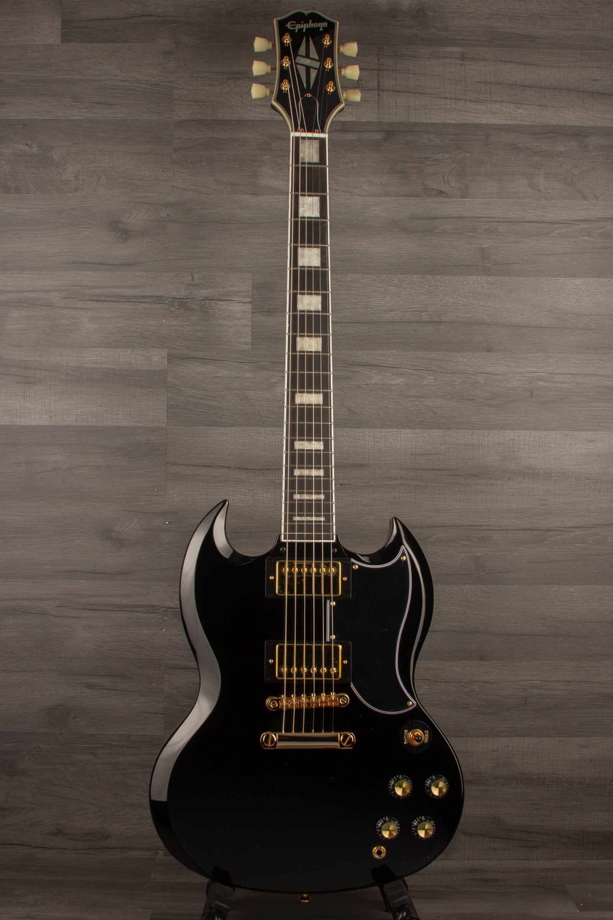 USED- Epiphone SG Custom Electric Guitar - Ebony