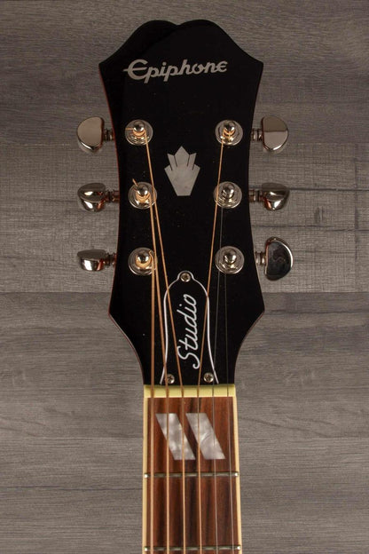 B Stock Epiphone Hummingbird Studio Acoustic Guitar - Faded Cherry, Solid Top, Fishman Sonitone