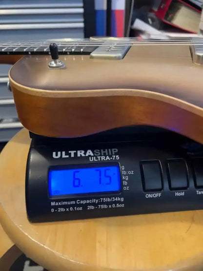Patrick James Eggle Macon Carved Top Electric Guitar (#31150), Sunburst over Shoreline Gold, Dual P90 Pickups