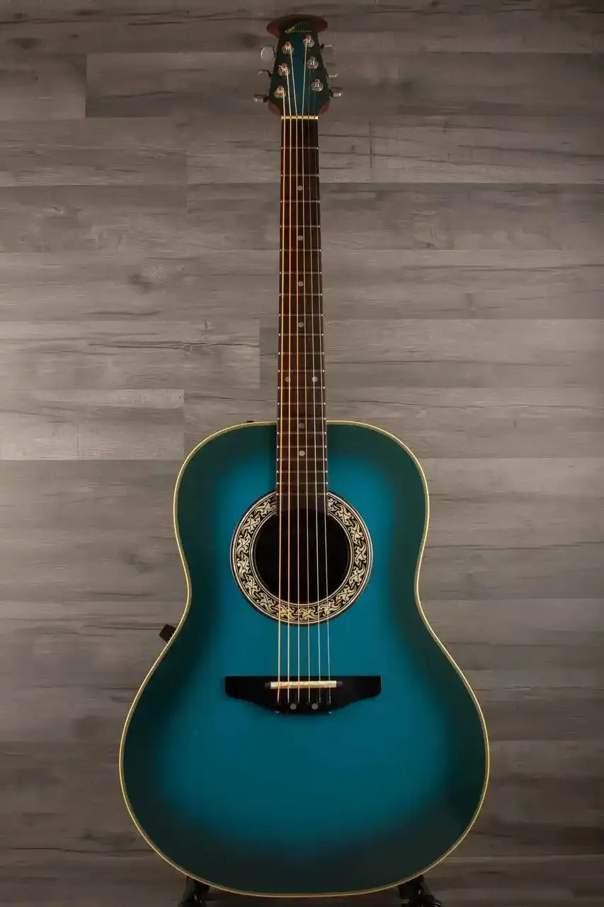 USED - Ovation Pinnacle 3712 Trans blue (inc hard case)