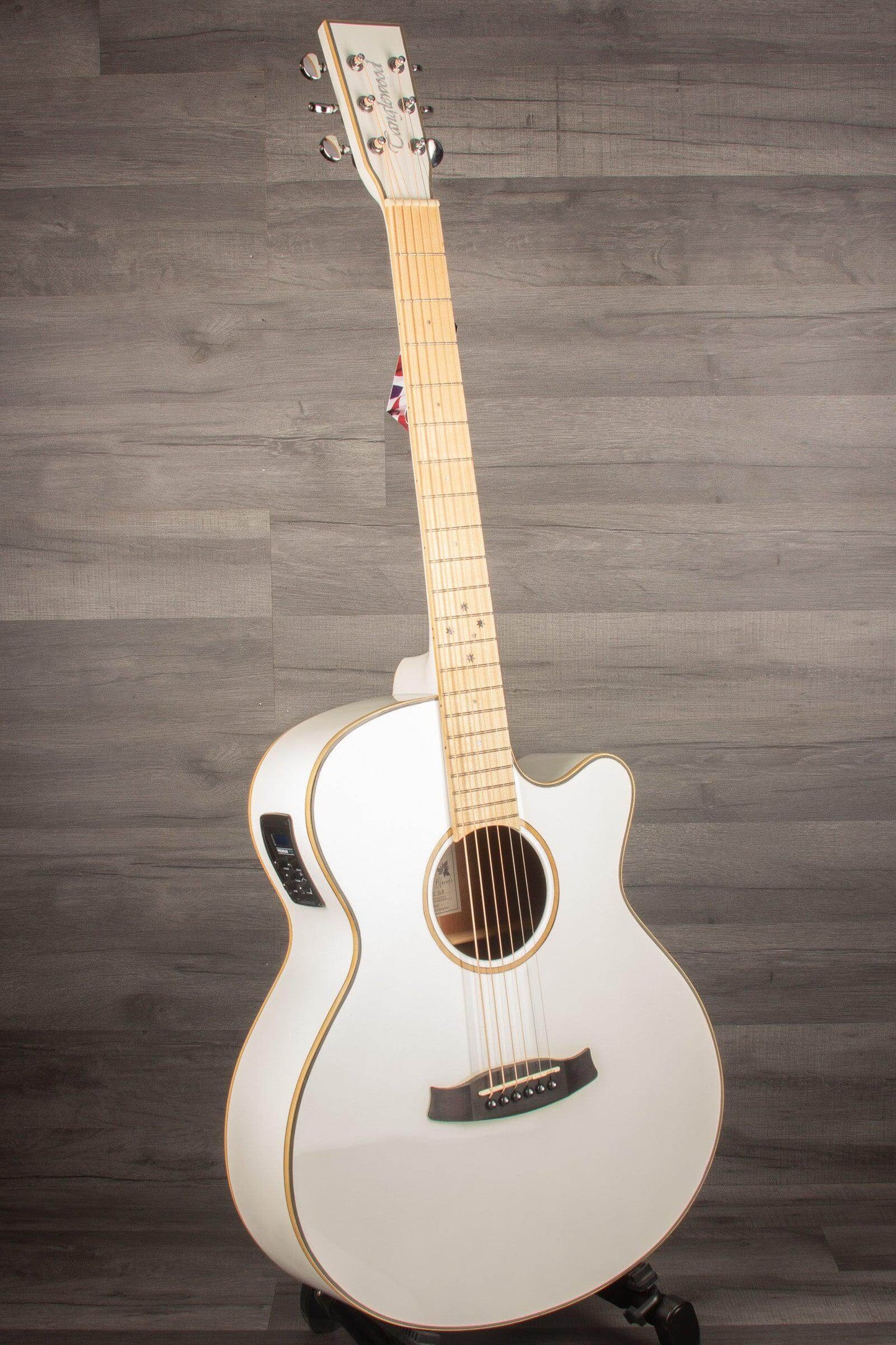 Tanglewood TW4 BLW Super Folk Electro-Acoustic, Whitsunday White Gloss