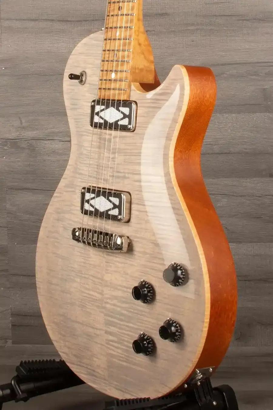 Patrick James Eggle Macon Carved Top SC Electric Guitar (#31116) - Roasted Maple Neck, P90 Deco Pickups