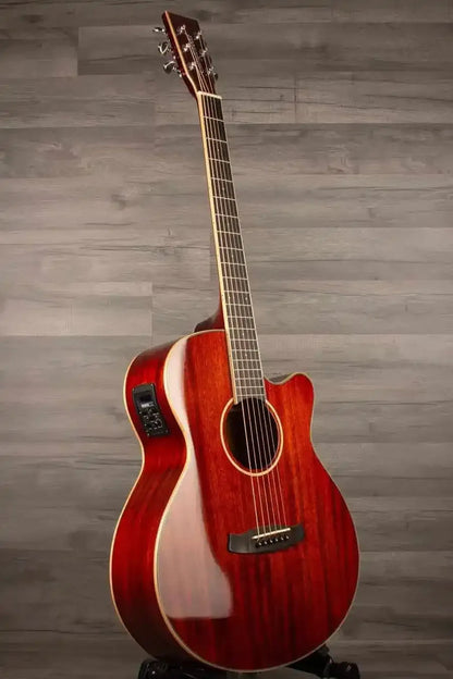 Tanglewood TW4CER Winterleaf Super Folk Acoustic Guitar - Red Gloss