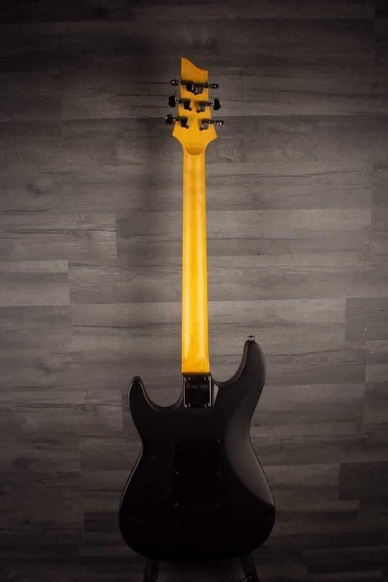 USED - Schecter Demon 6 FR - Aged Black Satin,  inc Schecter hard case