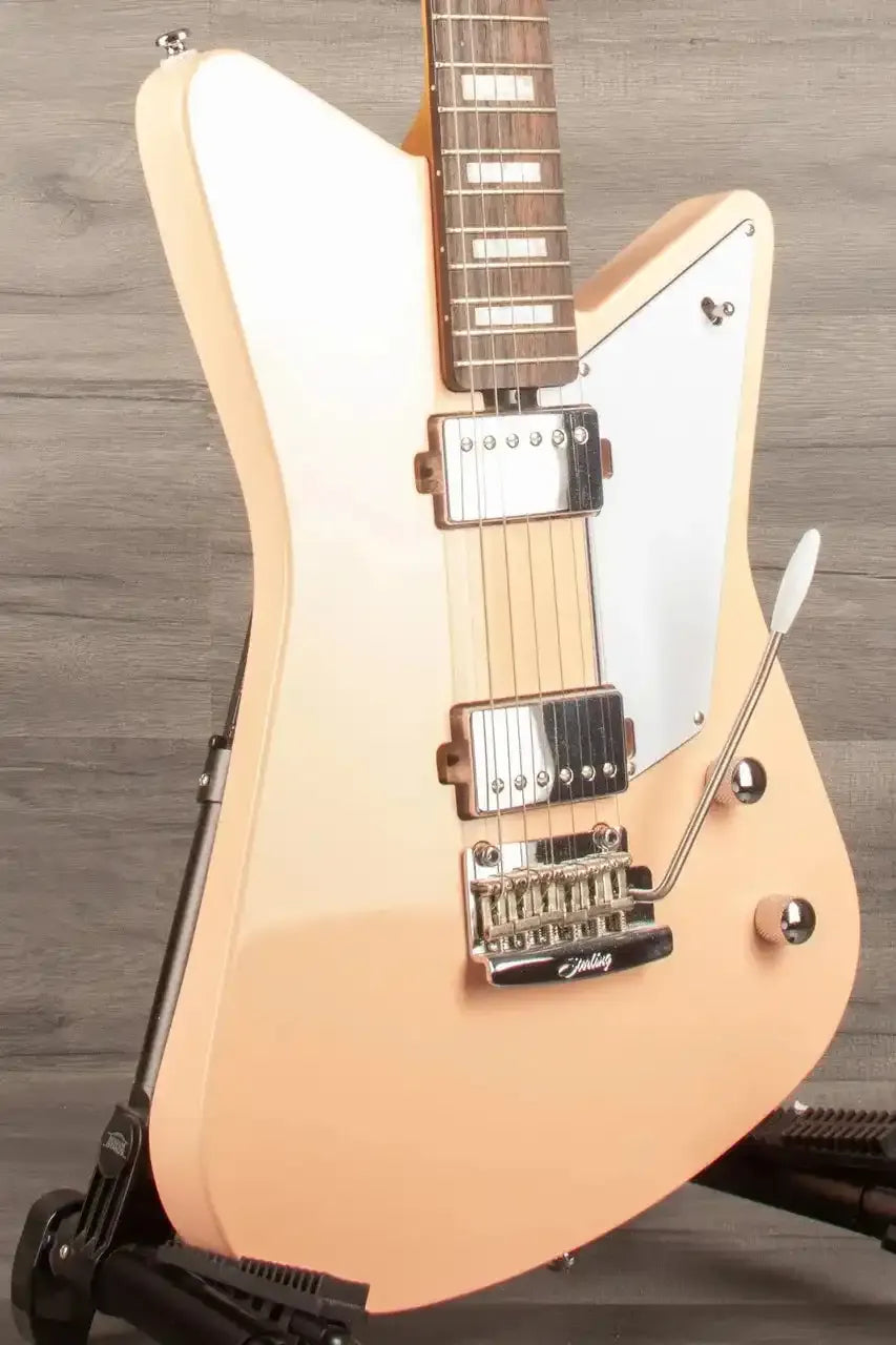 USED Sterling Mariposa Pink Guitar with Walnut Neck - Premium Quality Used Sterling Mariposa Guitar