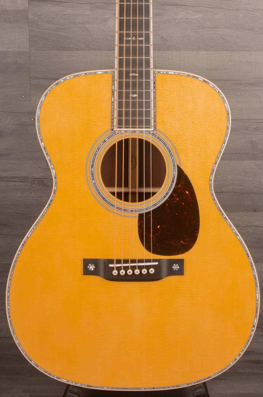 Martin OM-42 Reimagined Acoustic Guitar, Abalone Inlays, Modified Low Oval Neck