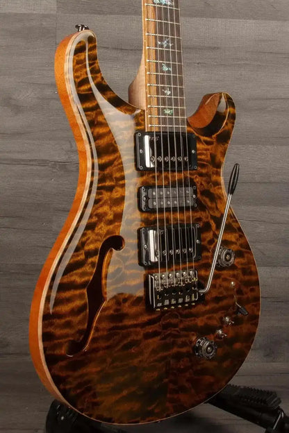 PRS Wood Special Semi-Hollow Electric Guitar (#0379114), Yellow Tiger – Quilt Maple Top, 58/15 LT Pickups
