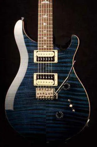 USED - PRS Se Custom 24 Bevelled Top Electric Guitar, Whale Blue