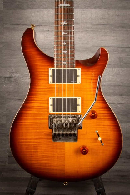 USED -  PRS Se Custom 24 Floyd w/ EMG pickups(Tobacco sunburst)