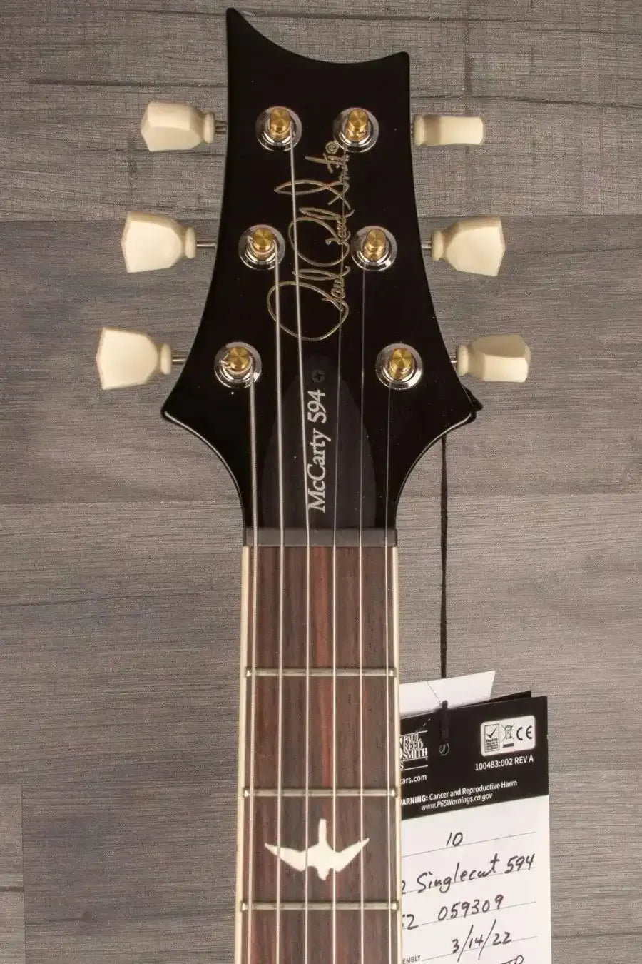 PRS S2 McCarty 594 Singlecut Electric Guitar, Burnt Amber Burst Finish