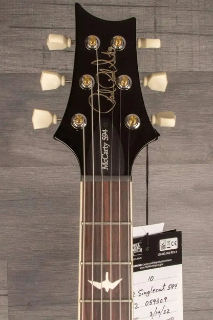 PRS S2 McCarty 594 Singlecut Electric Guitar, Burnt Amber Burst Finish