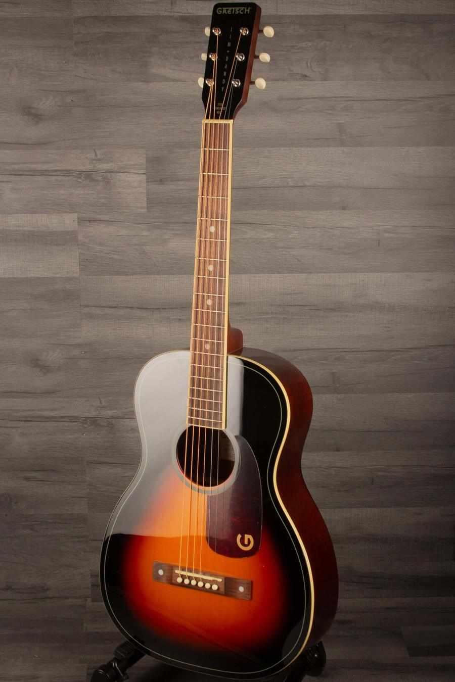 Gretsch  Jim Dandy™ Parlor, Walnut Fingerboard, Black Pickguard, Heritge Burst