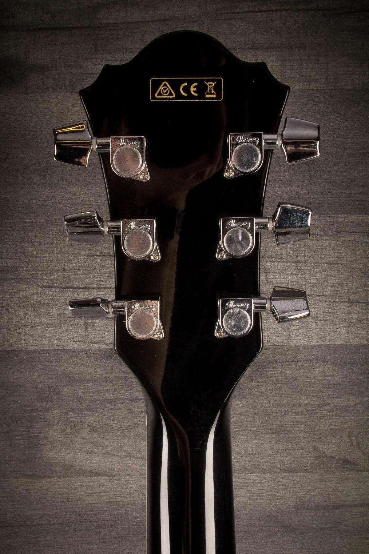 USED - Ibanez AEF18LE Left-Handed Acoustic-Electric Guitar Black