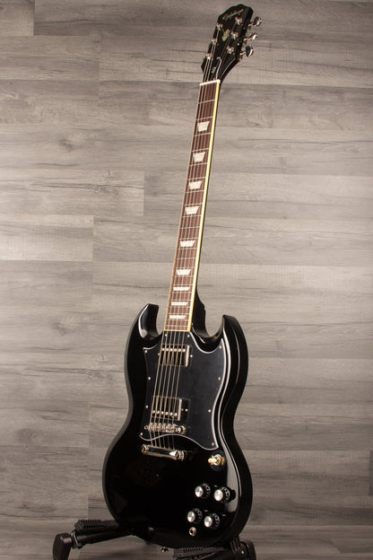Epiphone SG Standard Ebony Electric Guitar - Classic Style & Powerful Sound