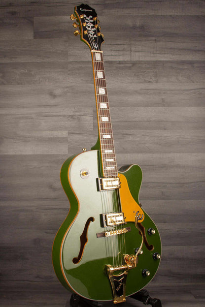 USED - Epiphone Emperor Swingster Forest green metallic inc hard case