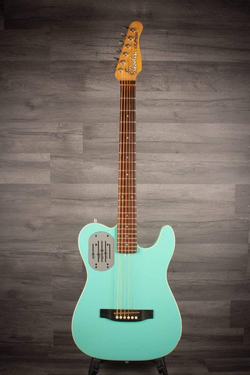 USED - Godin Acousticaster LR Baggs Turquoise