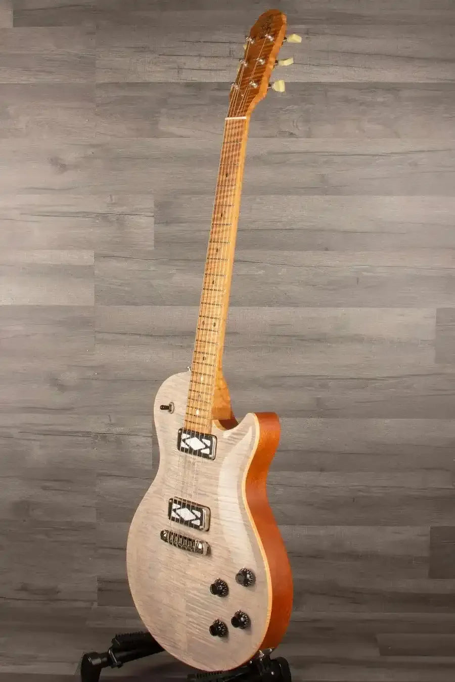 Patrick James Eggle Macon Carved Top SC Electric Guitar (#31116) - Roasted Maple Neck, P90 Deco Pickups