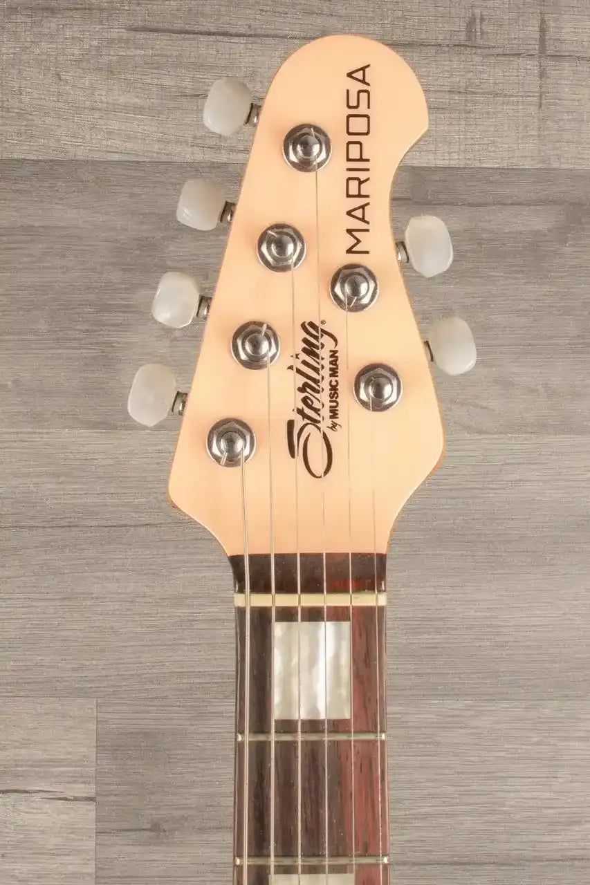 USED Sterling Mariposa Pink Guitar with Walnut Neck - Premium Quality Used Sterling Mariposa Guitar