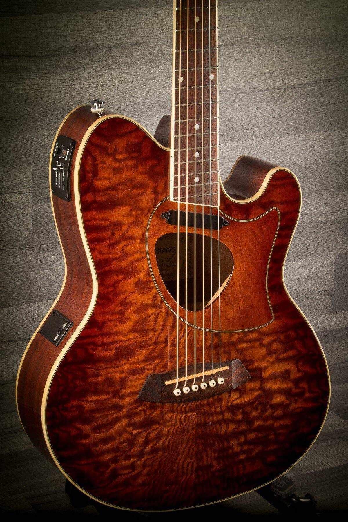 USED - Ibanez TCM50E Vintage Brown Sunburst