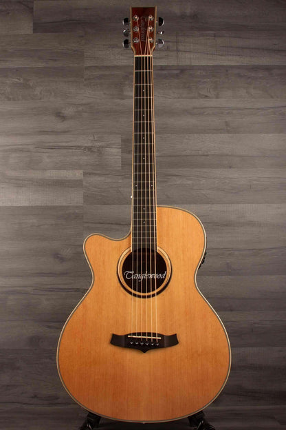 Tanglewood - TW4CENALH Winterleaf Super Folk Natural, Acoustic Guitar - Left handed