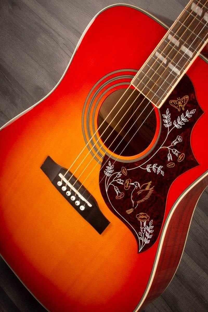 USED - Epiphone Hummingbird Pro Acoustic Guitar - Faded Cherry