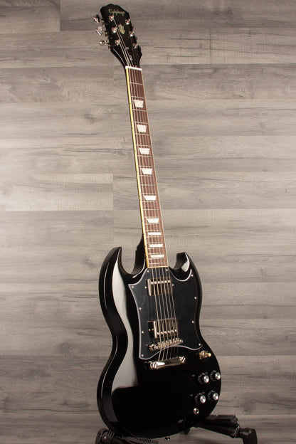 Epiphone SG Standard Ebony Electric Guitar - Classic Style & Powerful Sound