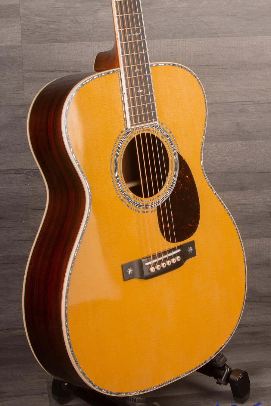 Martin OM-42 Reimagined Acoustic Guitar, Abalone Inlays, Modified Low Oval Neck