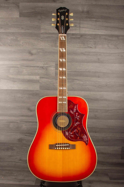 Epiphone  Inspired by Gibson  Hummingbird all Solid / Fishman Sonitone - Cherry sunburst gloss
