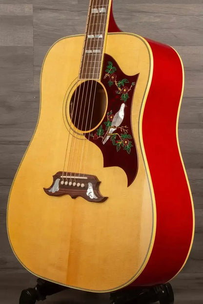 Gibson Dove Original Antique Acoustic Guitar - Natural, Sitka Spruce Top, Maple Back, Hand-Inlaid Dove Bridge