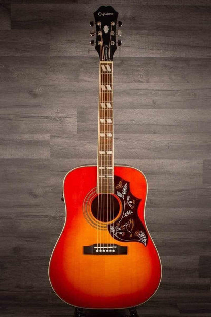 USED - Epiphone Hummingbird Pro Acoustic Guitar - Faded Cherry