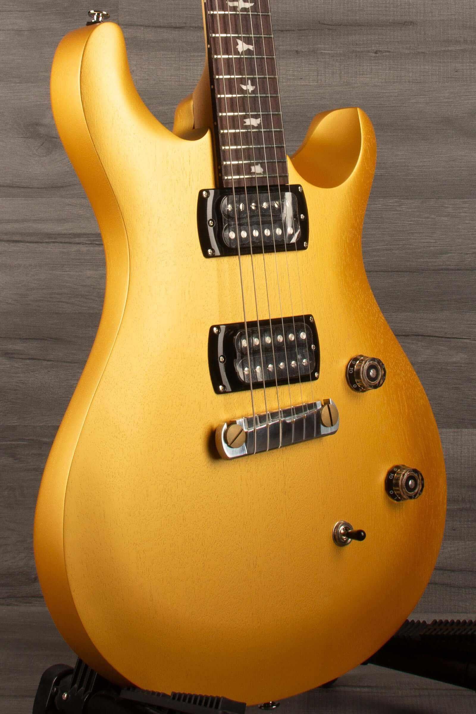 PRS SE CE24 Standard satin Stoptail - Metallic Gold