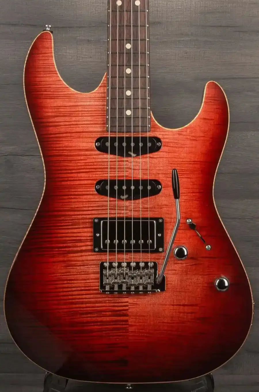 Patrick James Eggle '96 Contour Electric Guitar (#31141) - Berry Burst, HSS Pickup Configuration