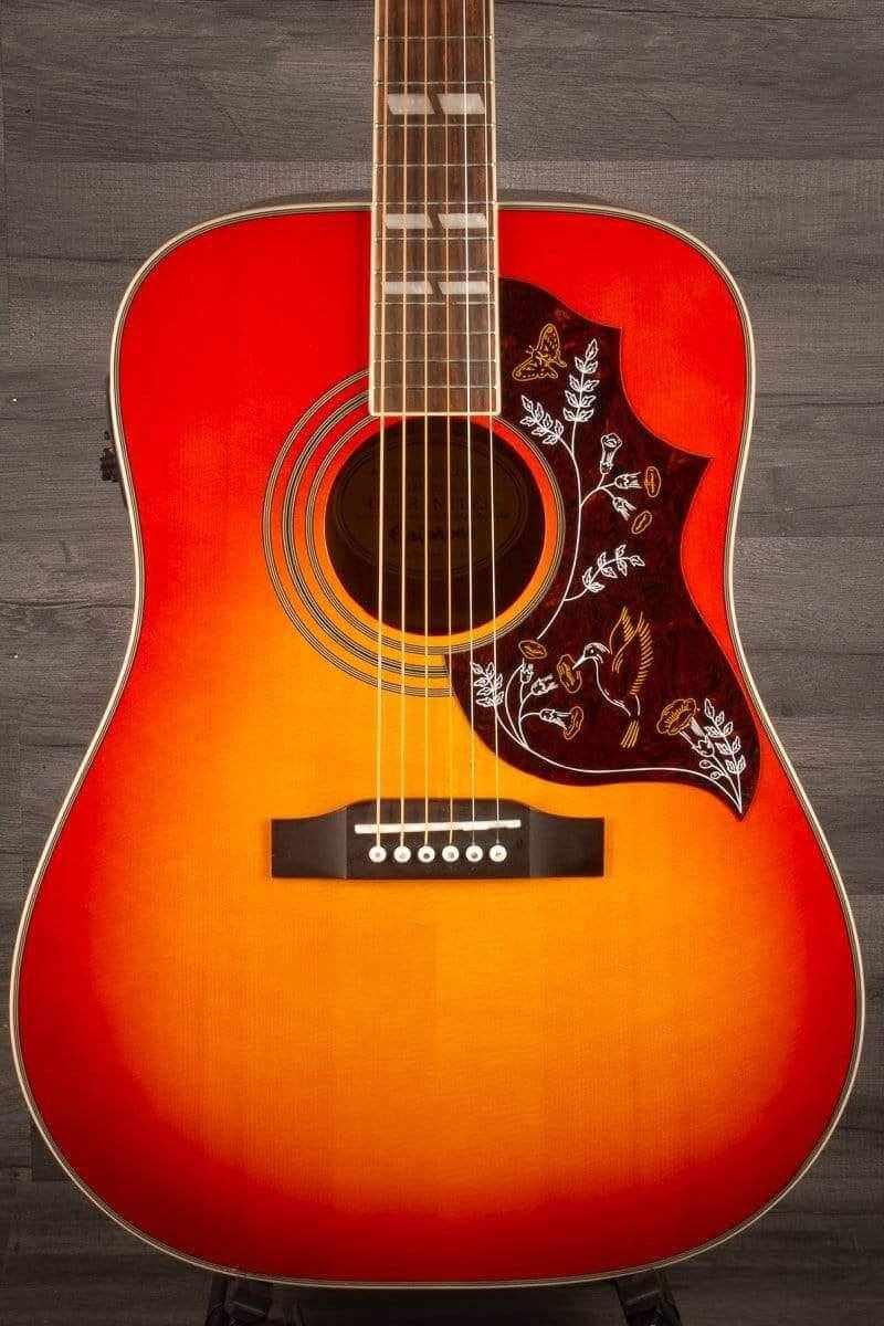 USED - Epiphone Hummingbird Pro Acoustic Guitar - Faded Cherry