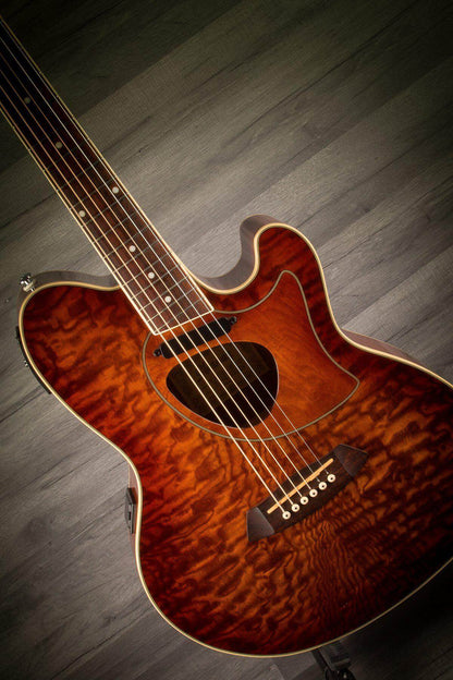 USED - Ibanez TCM50E Vintage Brown Sunburst
