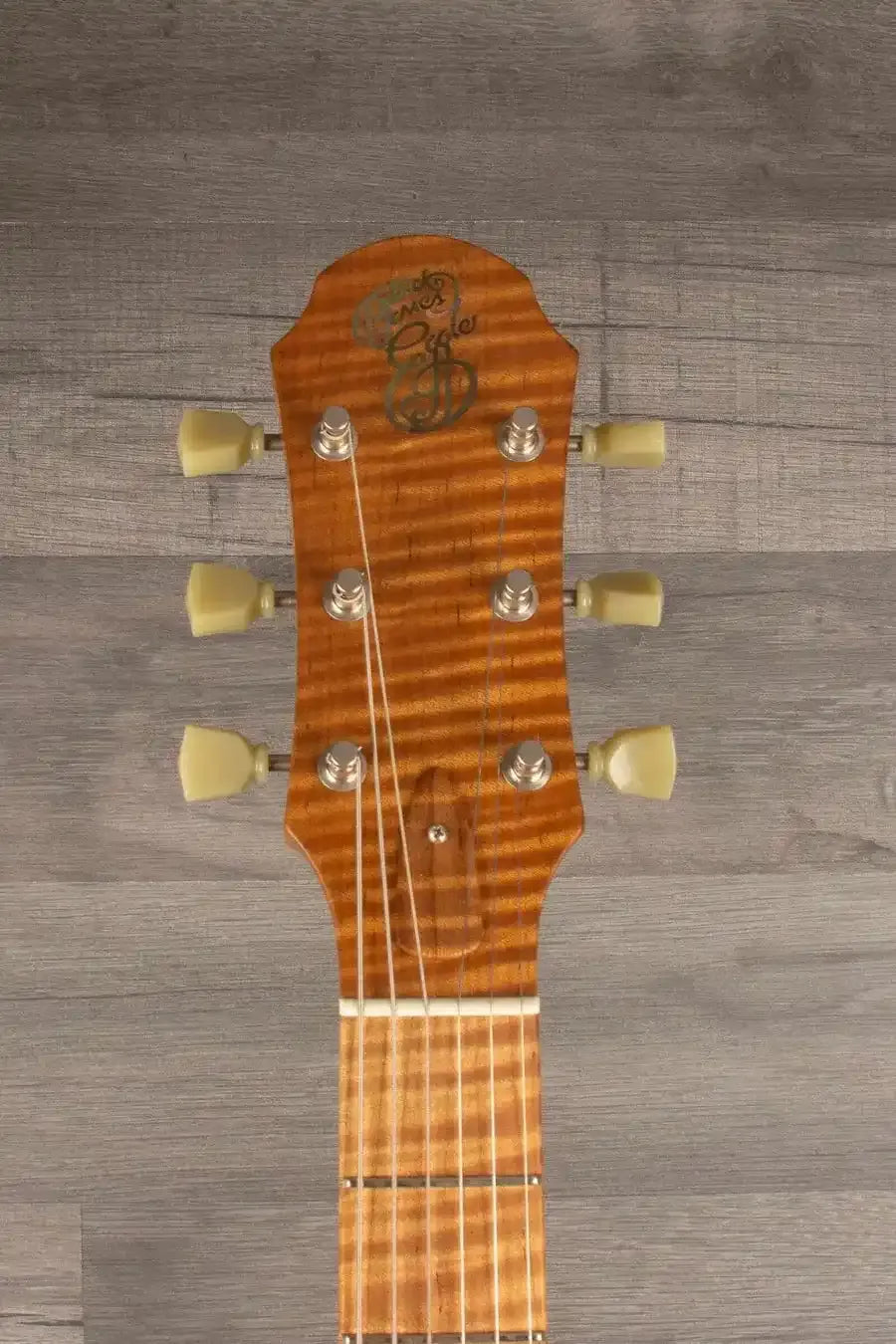 Patrick James Eggle Macon Carved Top SC Electric Guitar (#31116) - Roasted Maple Neck, P90 Deco Pickups