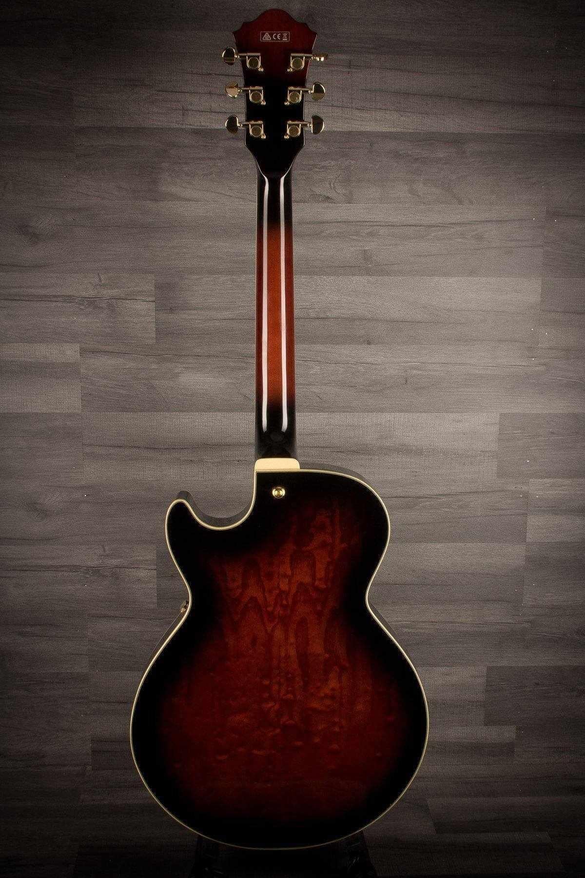 USED - Ibanez AG95QA-DBS Artcore Expressionist, Dark Brown Sunburst