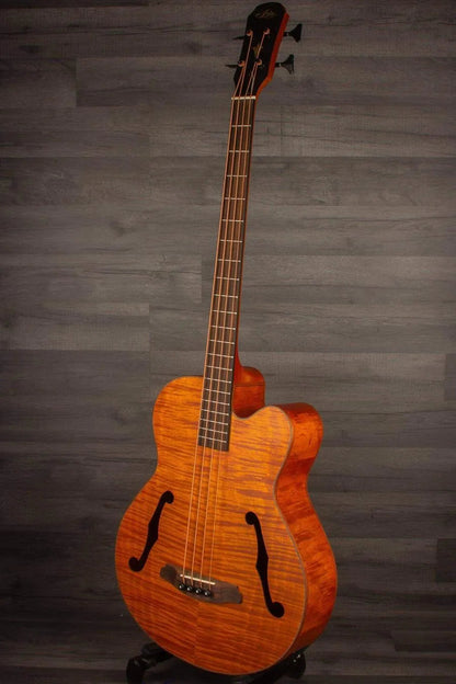 Aria FEB F2M Stained Brown Medium Scale Acoustic - Bass Guitar