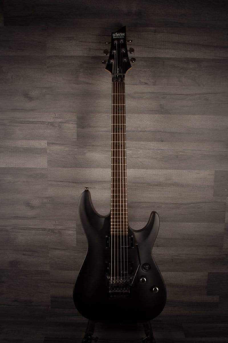 USED - Schecter Demon 6 FR - Aged Black Satin,  inc Schecter hard case
