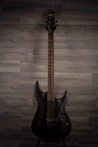 USED - Schecter Demon 6 FR - Aged Black Satin,  inc Schecter hard case