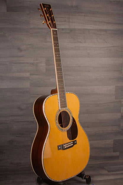 Martin OM-42 Reimagined Acoustic Guitar, Abalone Inlays, Modified Low Oval Neck