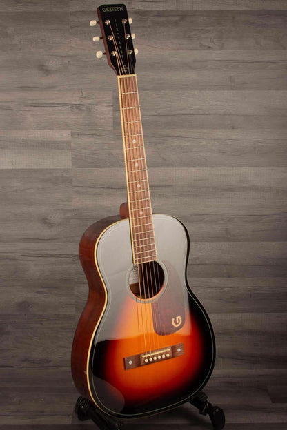 Gretsch Jim Dandy™ Parlour LTD, Solid Top, Walnut Fingerboard, Heritage Burst