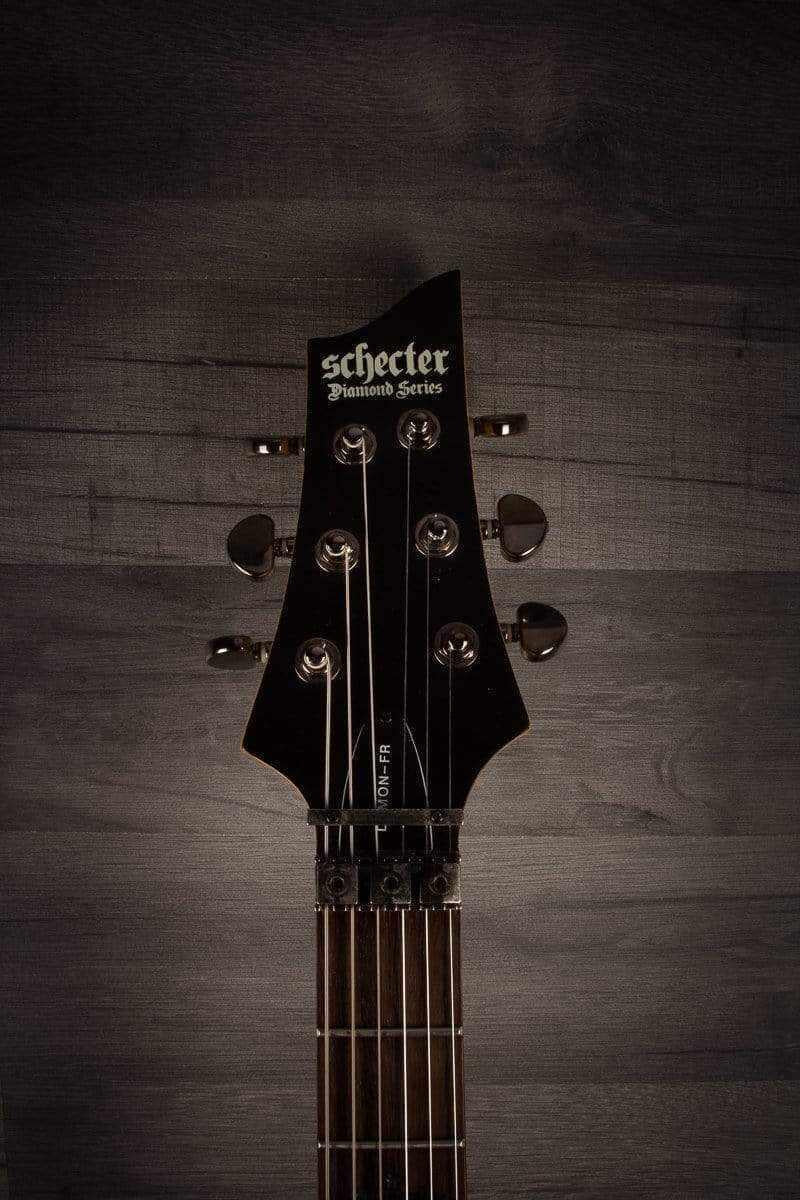 USED - Schecter Demon 6 FR - Aged Black Satin,  inc Schecter hard case