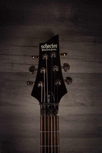 USED - Schecter Demon 6 FR - Aged Black Satin,  inc Schecter hard case