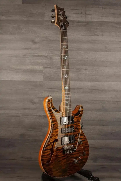 PRS Wood Special Semi-Hollow Electric Guitar (#0379114), Yellow Tiger – Quilt Maple Top, 58/15 LT Pickups