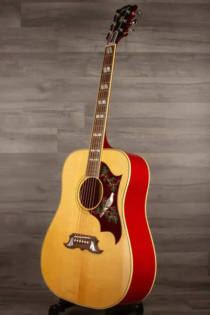 Gibson Dove Original Antique Acoustic Guitar - Natural, Sitka Spruce Top, Maple Back, Hand-Inlaid Dove Bridge